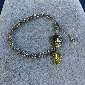 New Stainless Steel Silver Charm Bracelet